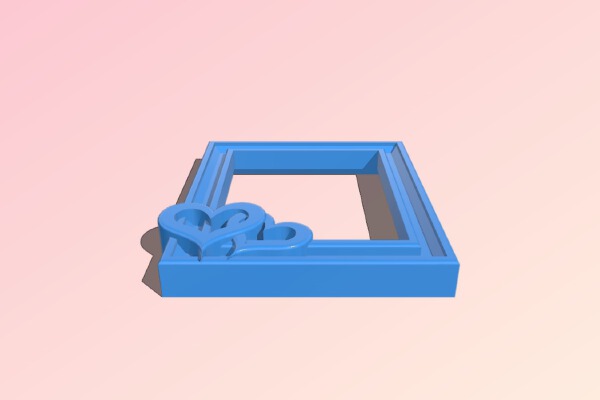 Picture Fame - Heart 1 | 3d print model