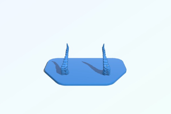 Dragon Horn Sword Wall Hook _ holder | 3d print model
