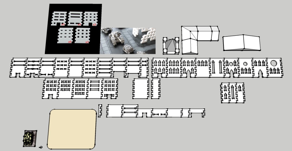 Epic Scale Modular Structure Terrain Components