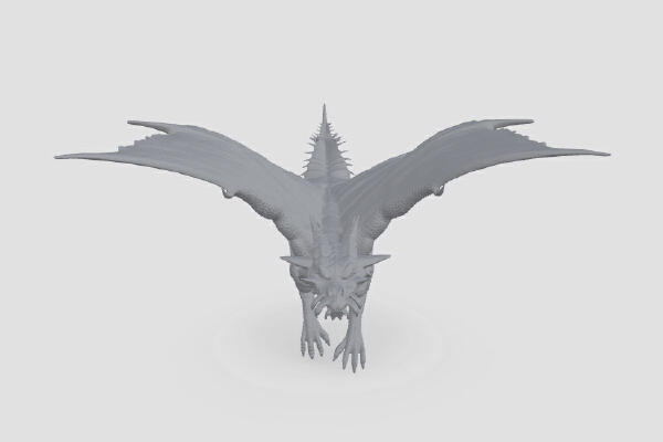 aggressive dragon | 3d print model