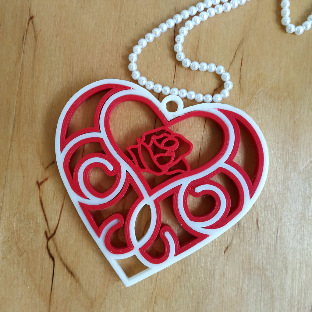 3D printed Quilling Heart