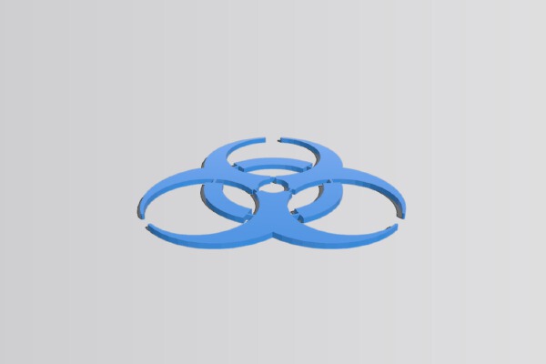 Biohazard logo | 3d print model