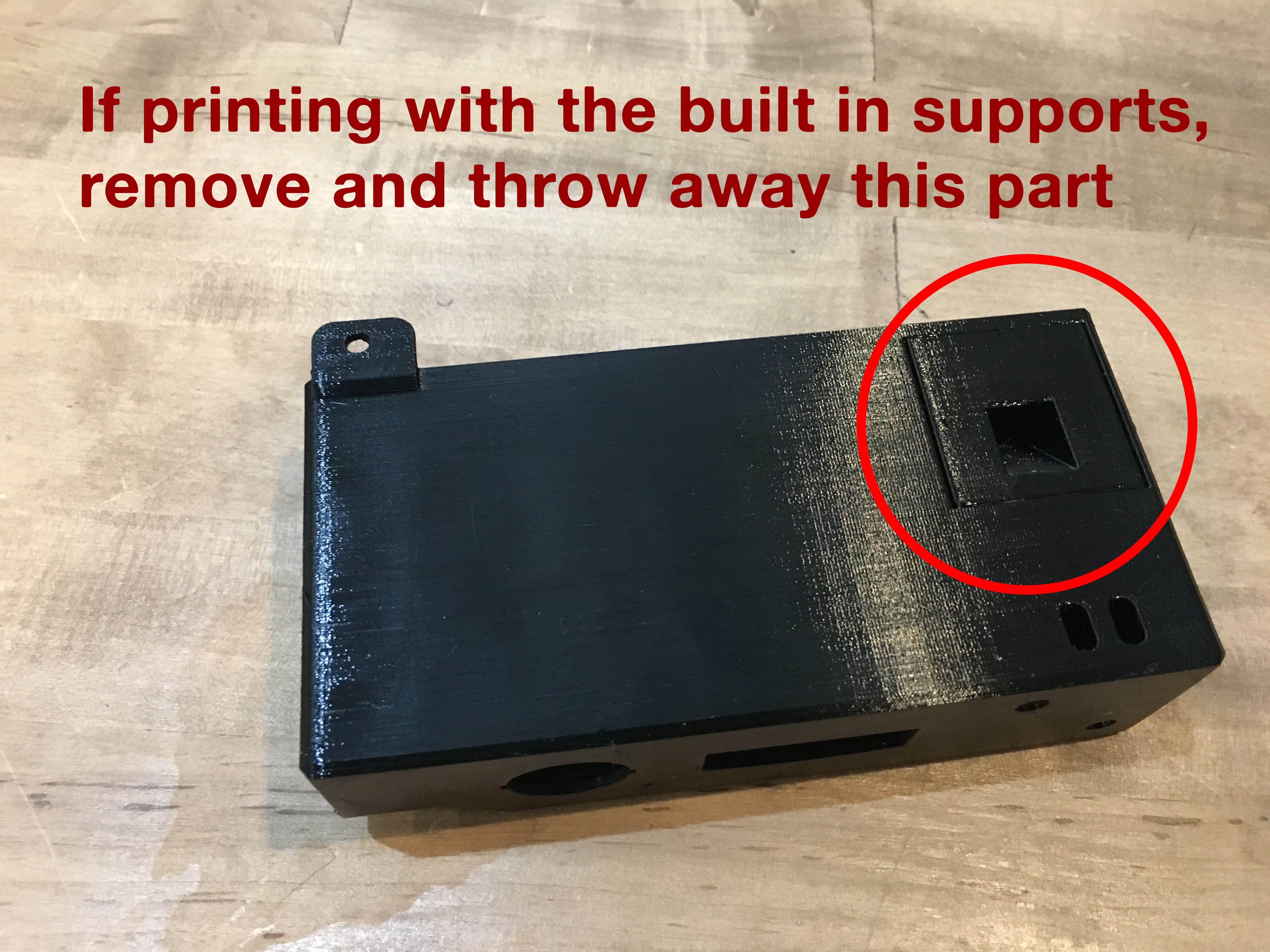 Ender 3 Front Box for SD Card and Light Switch