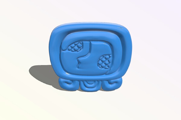 Kaban, mayan glyph | 3d print model