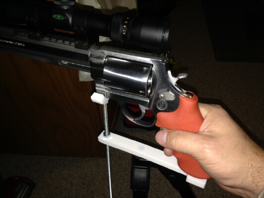 tripod mount pistol shelf with integrated 1_4-20 nuts | 3d print model