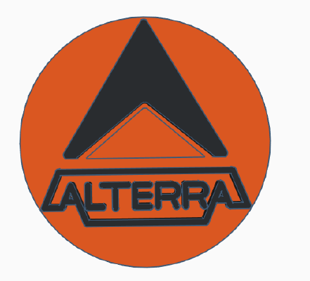 Alterra logo (Fixed) | 3d print model