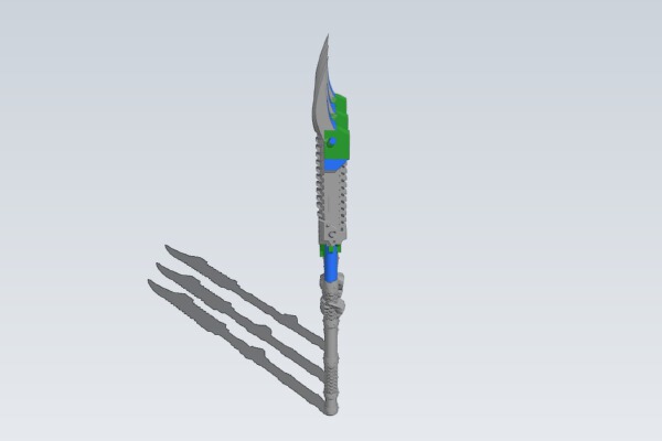Chain Spear | 3d print model
