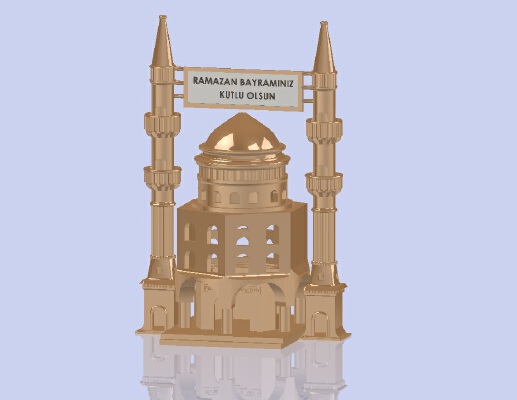 Çifte Minareli Cami ( Mosque ) | 3d print model
