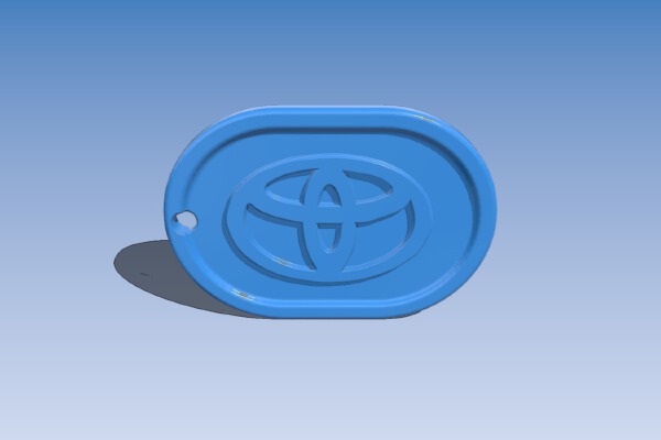 Toyota keychain | 3d print model