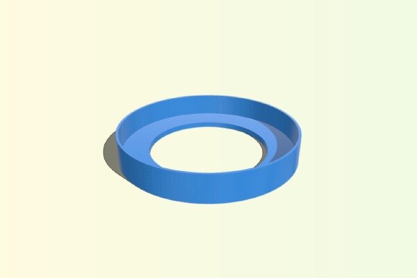 64mm Aperture Mask for William Optics Star 71 Refractor | 3d print model
