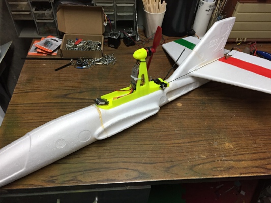 $10 Foam Glider PowerPack (2205, 13002S, FlySky Rec) | 3d print model