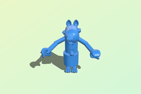 Kangaroo. And joey | 3d print model