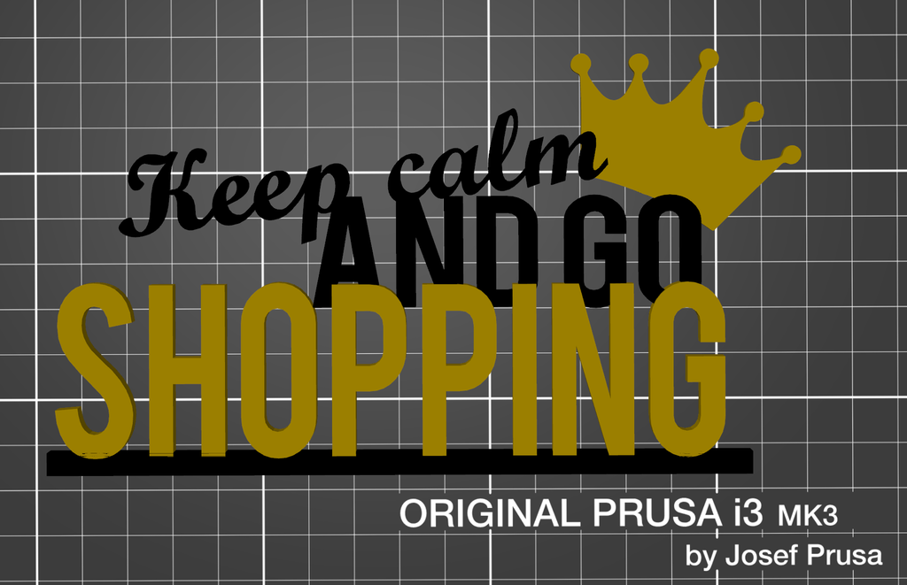 Keep calm and go shopping