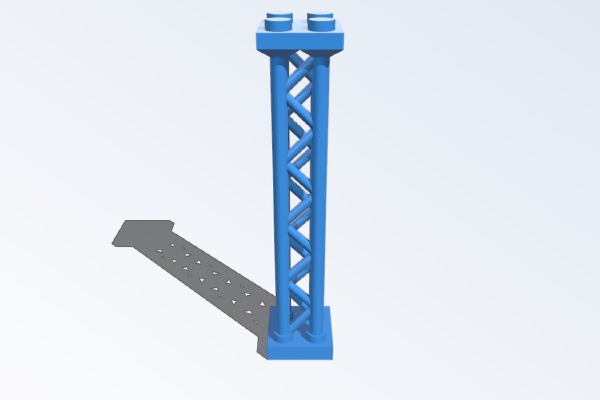 4-Point Lego Truss | 3d print model