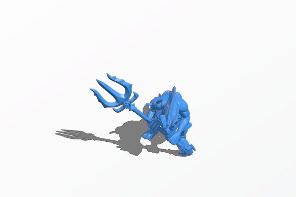 Fishman warrior | 3d print model
