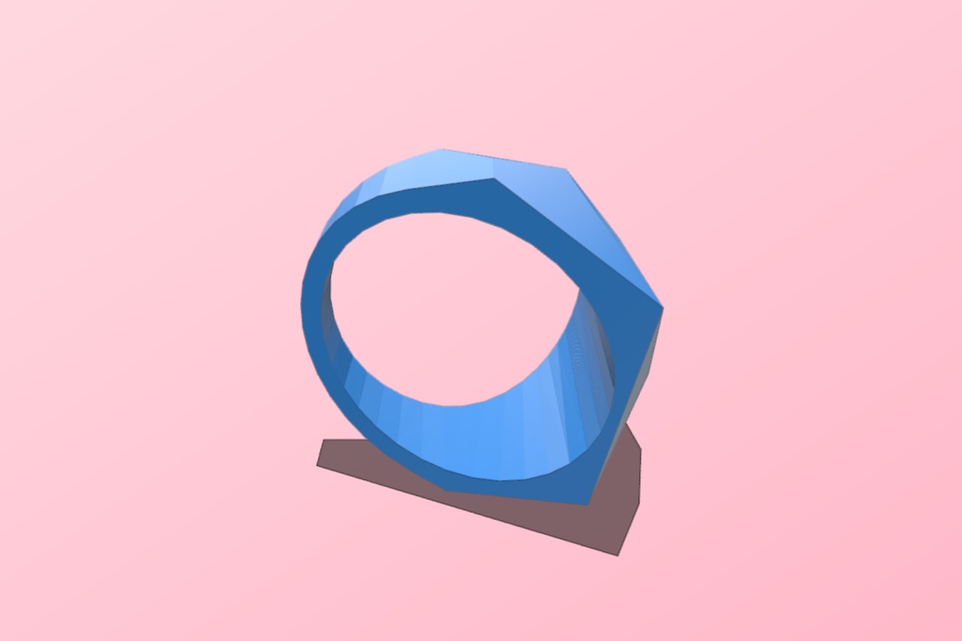 Faceted Ring, size: us 11