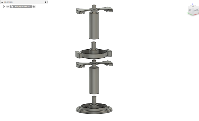 Hatchbox Spool Tower Keys | 3d print model