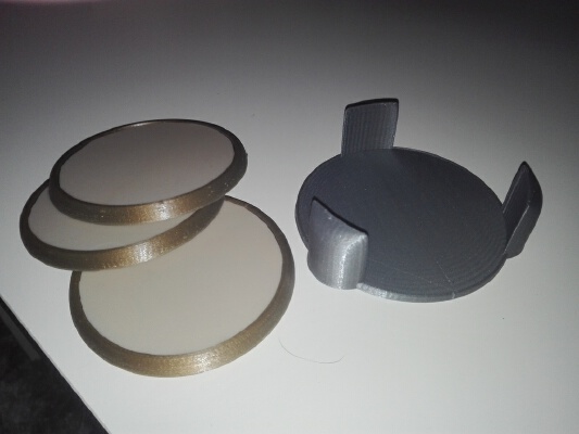 Simple coaster and coaster holder | 3d print model