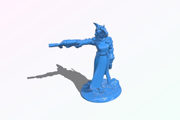 Cyborg assassin | 3d print model