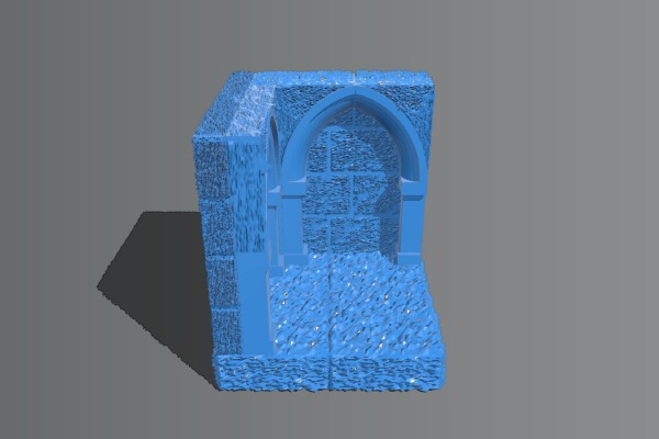 Gothic RPG Tile - 2x2 corner | 3d print model