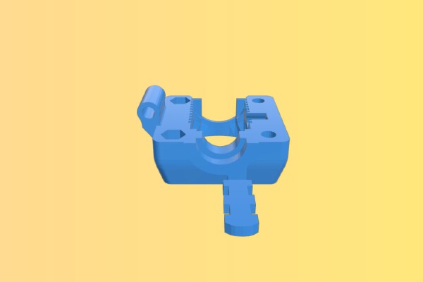 E3D V6 hotend easy maintenance carriage for Felix 3D printer | 3d print model
