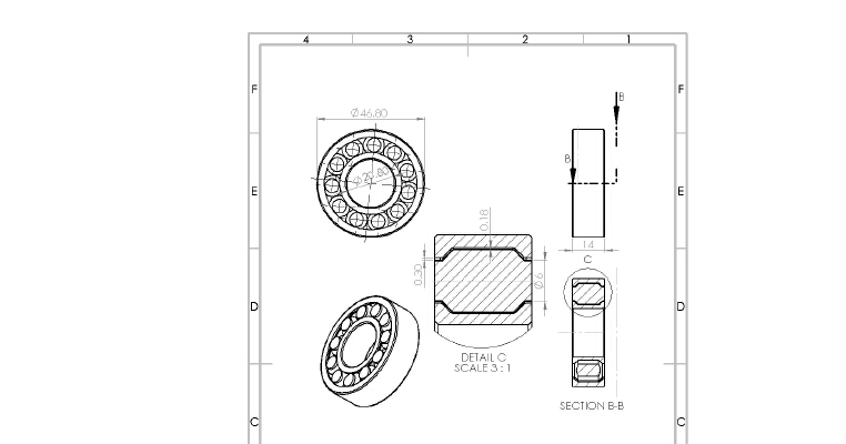 3D Printable 6204 bearing | 3d print model