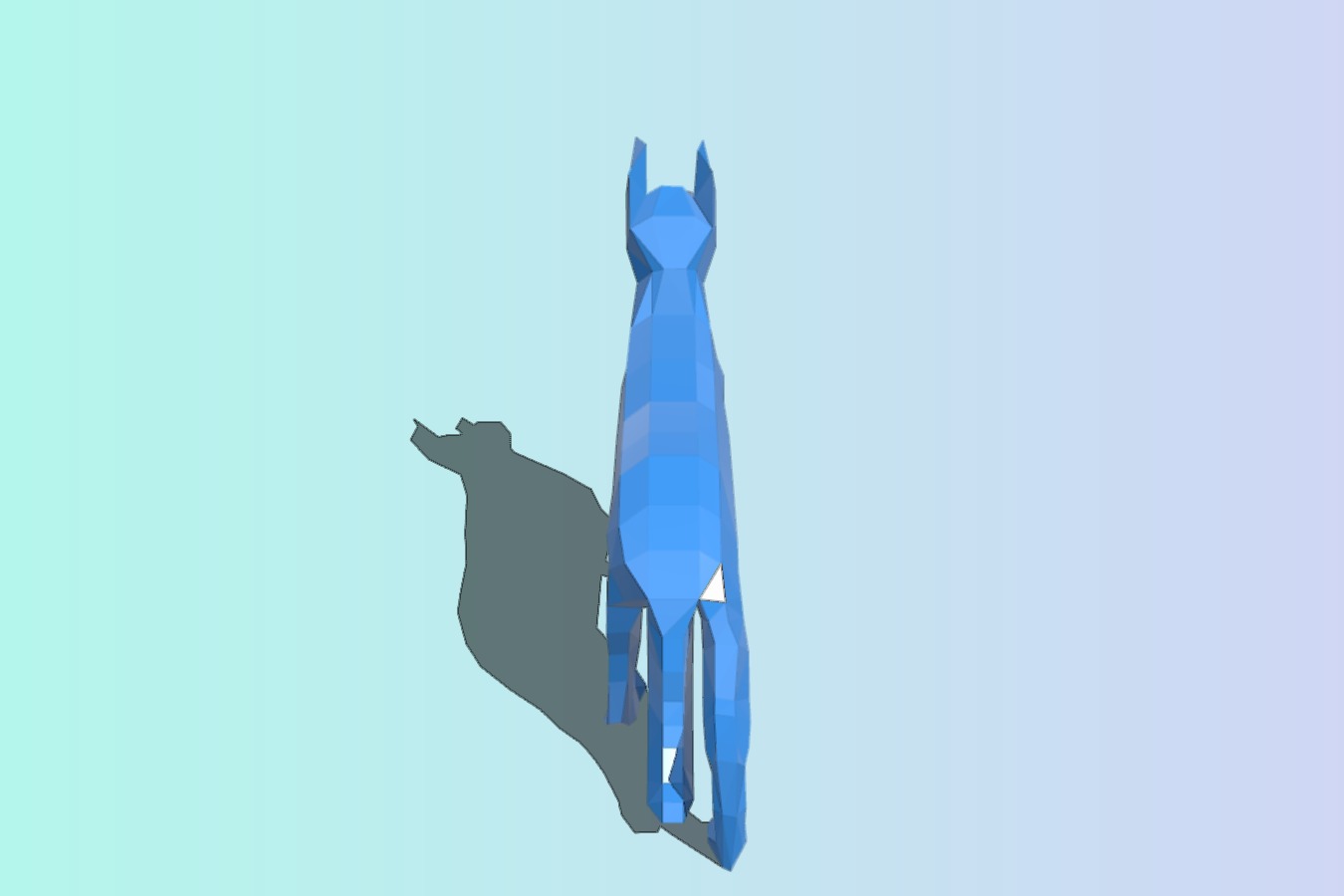 Low Poly German Shepherd Dog