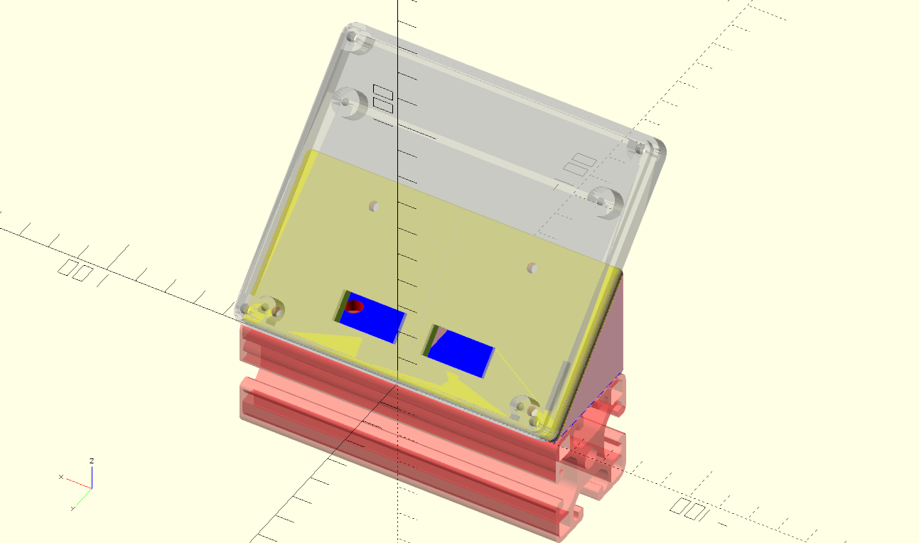 LCD Case and Mount for 4040 profile 8