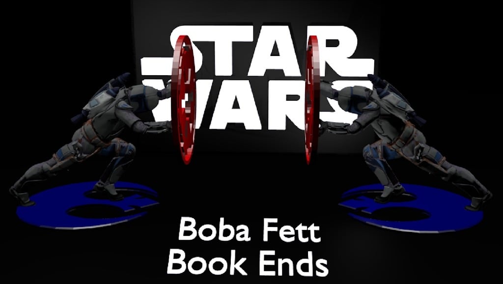 Star wars BoBa Fett book ends