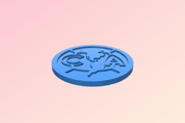 Liga mx - America - easy print | 3d print model