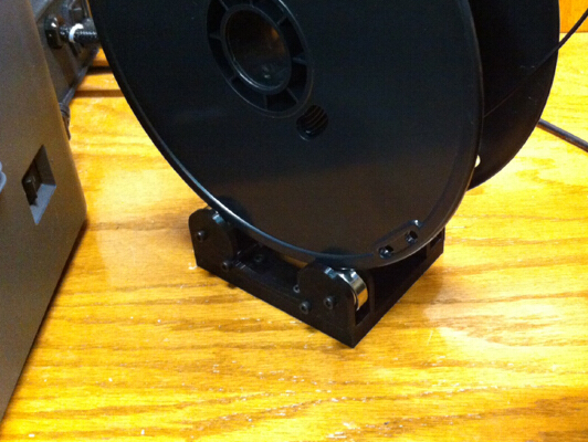 Roller Bearing Filament Holder with Base (Remix) | 3d print model