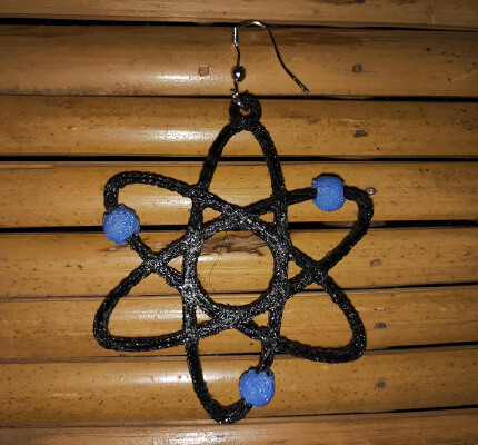 Atom earring | 3d print model