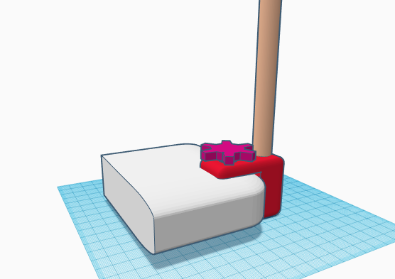 Craft Show Table Clamp for Dowel Rod | 3d print model