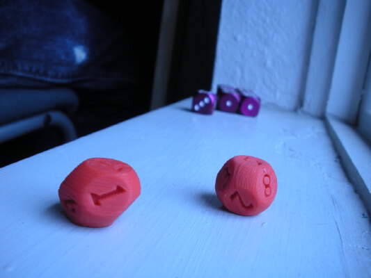 Rounded d8 dice (two versions) | 3d print model