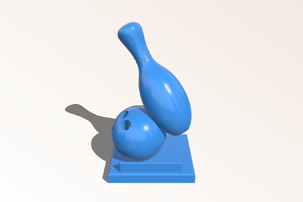 Bowling Pin Trophy | 3d print model
