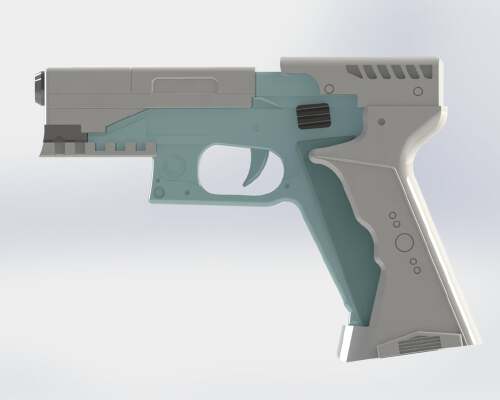 Major's Thermoptic Pistol - Ghost In The Shell | 3d print model