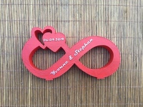 Wedding double heart