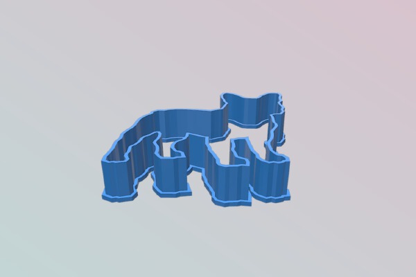 French Bulldog cookie cutter | 3d print model