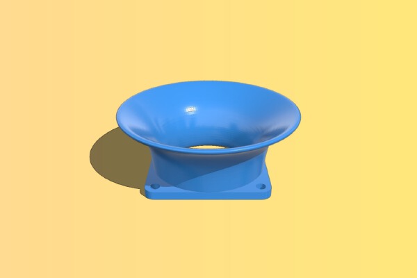 Open intake shroud for 12v 60mm Server Fan | 3d print model
