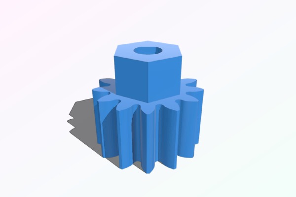 Printrbot plus 3mm Extruder Gears | 3d print model