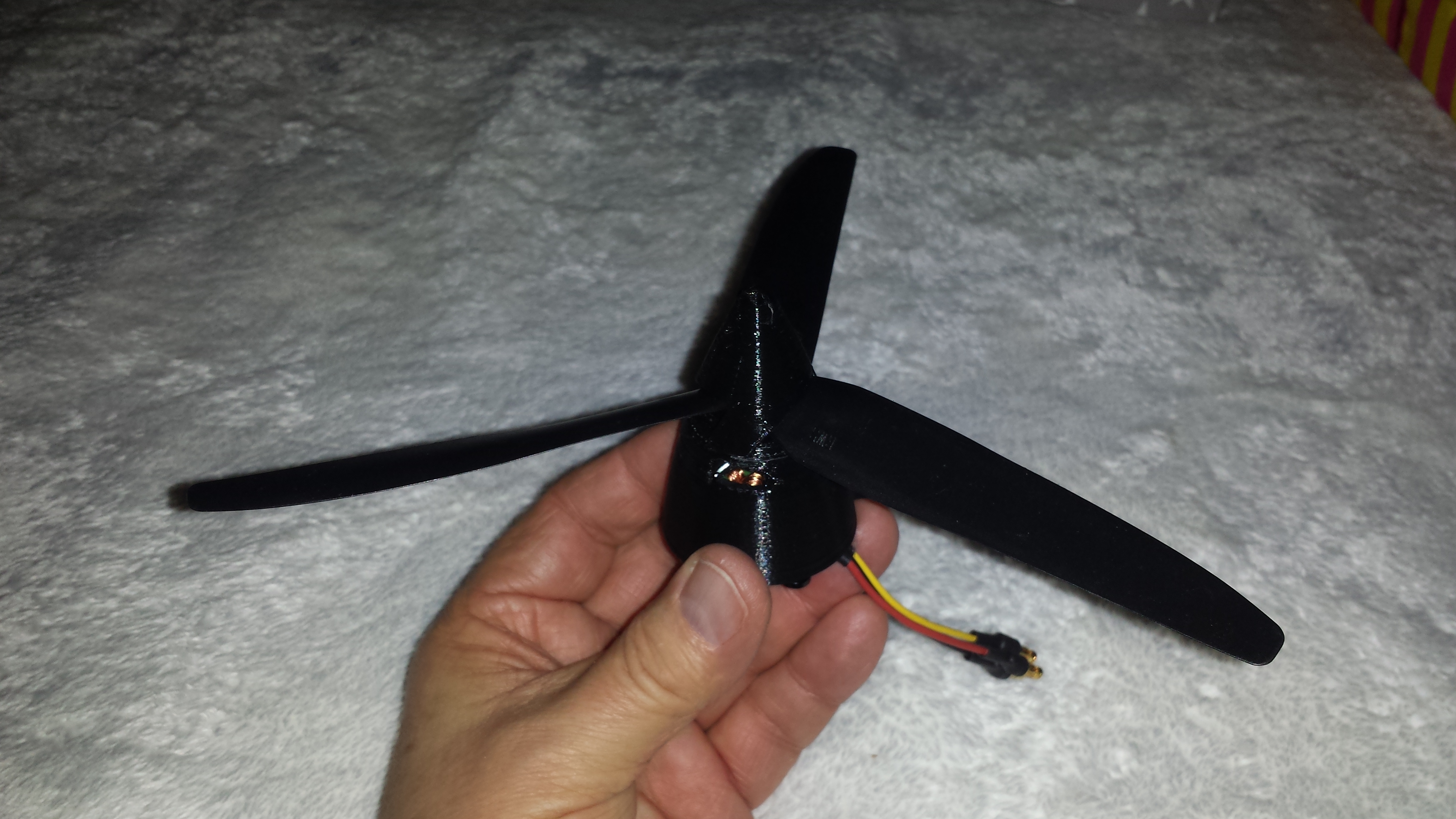 3 blade GWS 9050 propspinner cw and ccw covering PropdriveV2 2826 brushlessmotor