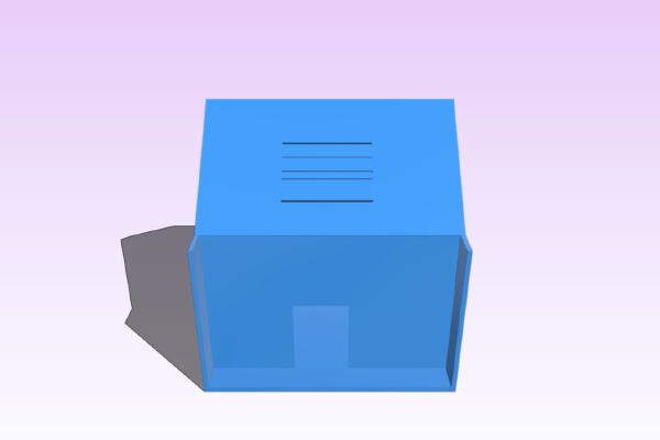 Garden shed with solar panels | 3d print model