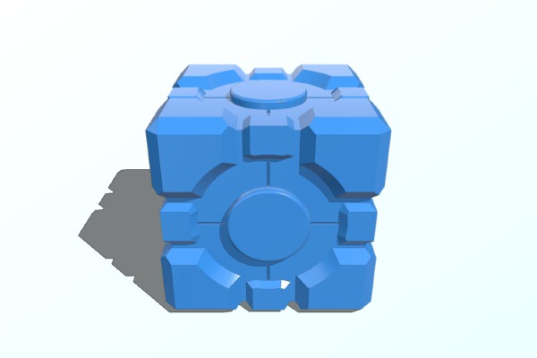 Portal Cube | 3d print model