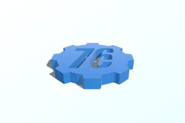 Fallout 76 Logo | 3d print model