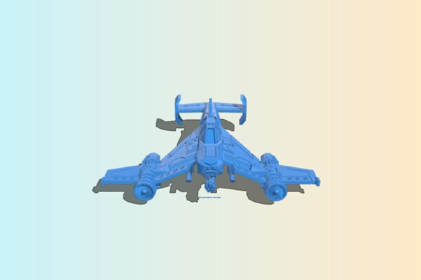 Space fighter ship | 3d print model