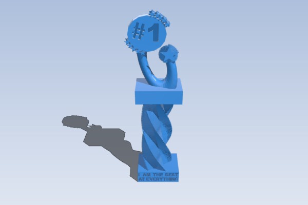 "I am the best at everything trophy" | 3d print model