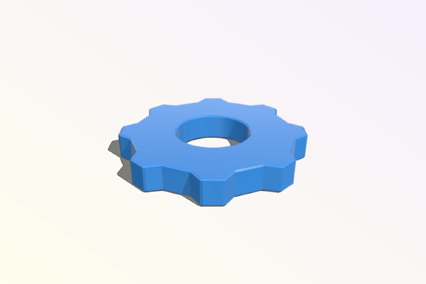 Gear Fidget Spinner | 3d print model