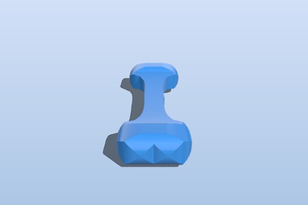 Low Poly Dog bone | 3d print model