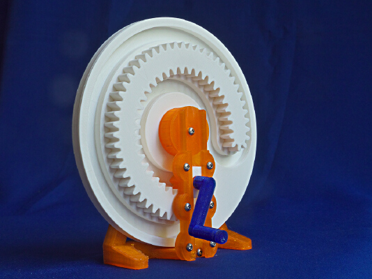 Mangle wheel and pinion | 3d print model