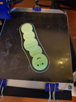 Bookworm Book Mark | 3d print model